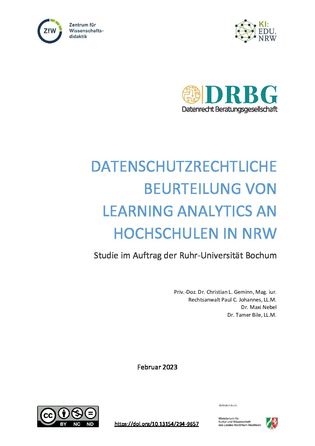Learning Analytics an Hochschulen in NRW